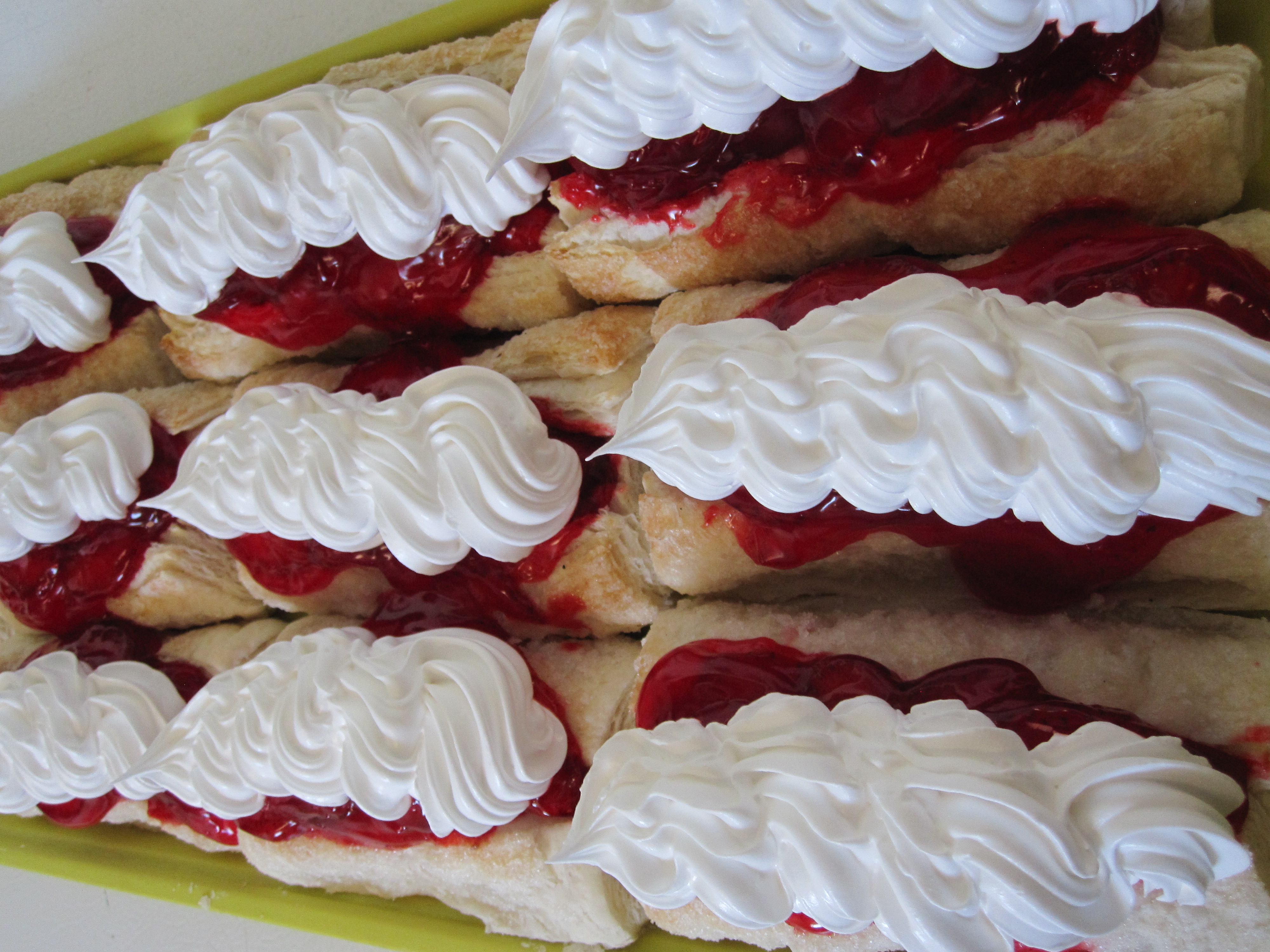Homemade pastries at Country Pie Shoppe — Snails, scoopies, & more.