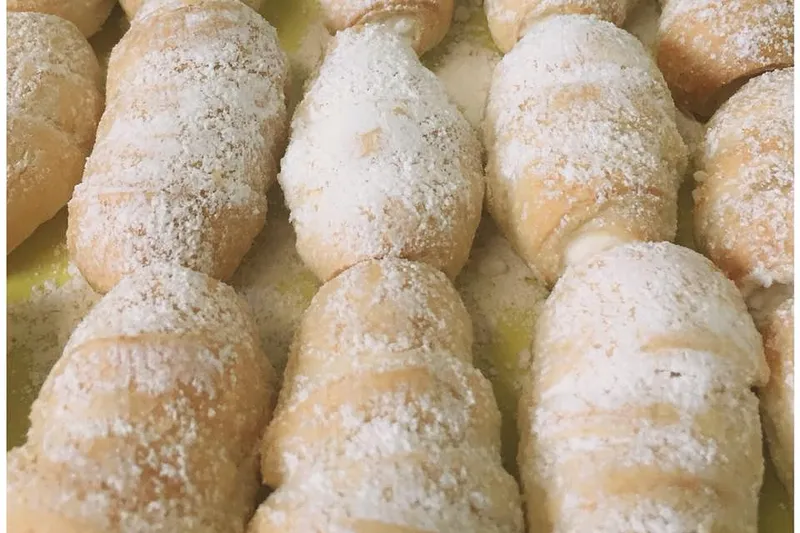 Homemade pastries at Country Pie Shoppe — Snails, scoopies, & more.