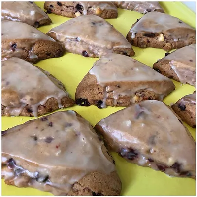 Homemade pastries at Country Pie Shoppe — Snails, scoopies, & more.