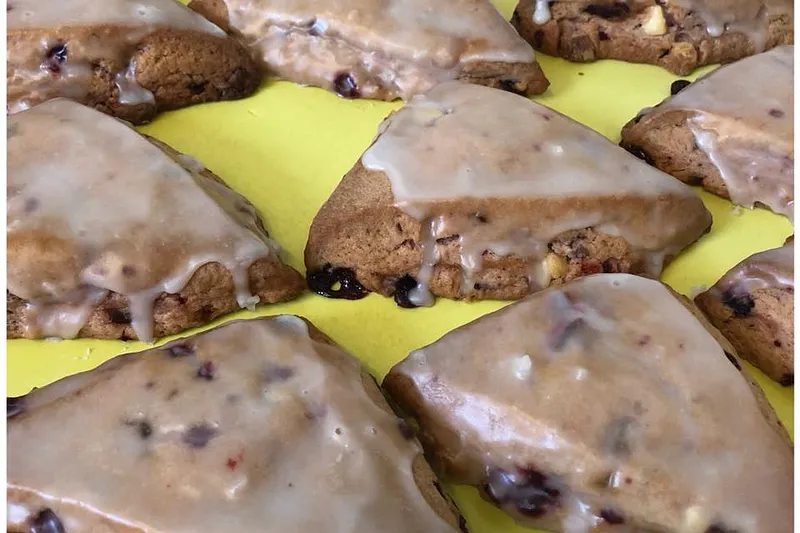 Homemade pastries at Country Pie Shoppe — Snails, scoopies, & more.