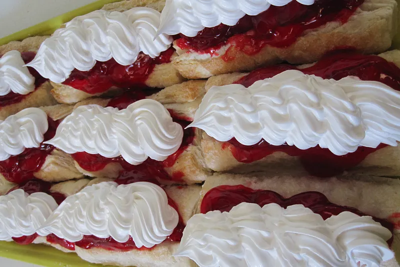 Homemade pastries at Country Pie Shoppe — Snails, scoopies, & more.