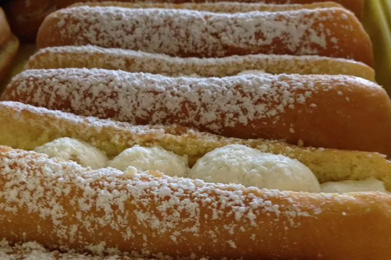 Homemade pastries at Country Pie Shoppe — Snails, scoopies, & more.