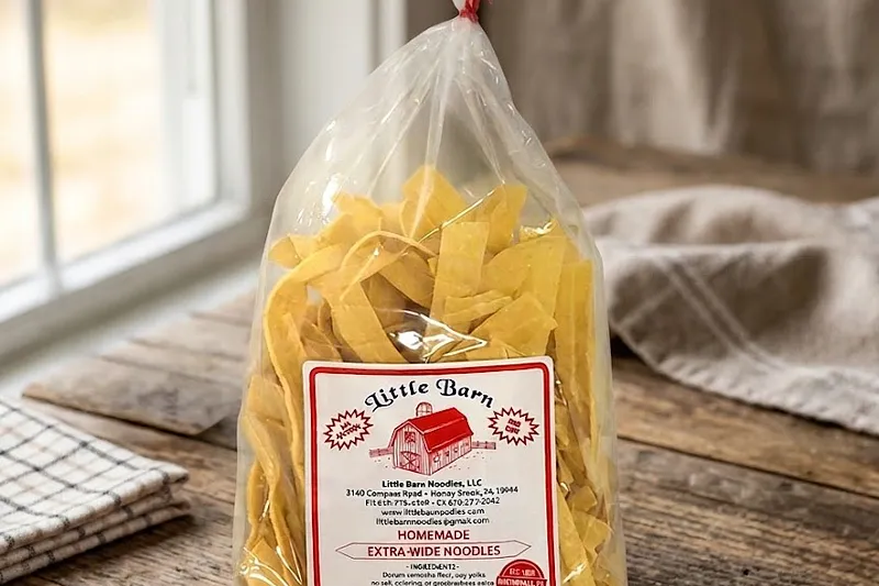 Homemade noodles at Country Pie Shoppe — Hearty, old-fashioned egg noodles.